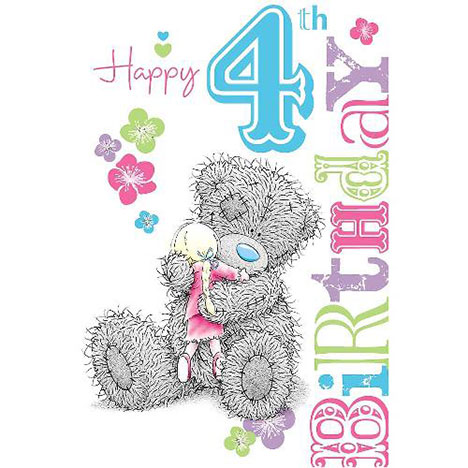 4th Birthday Me to You Bear Card  £1.69