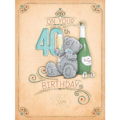 40th Birthday Large Me to You Bear Card  £3.59