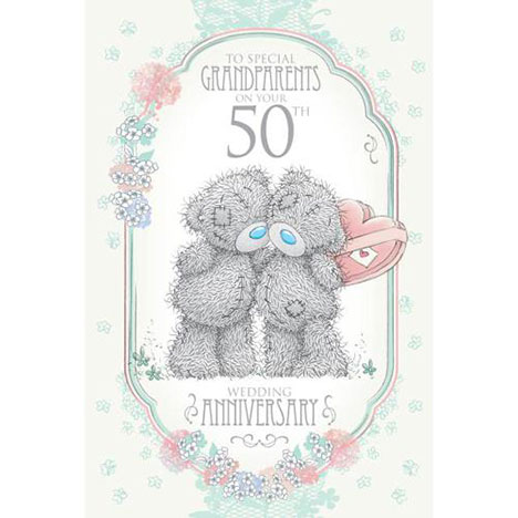 Grandparents 50th Golden Anniversary Me to You Bear Card  £3.59