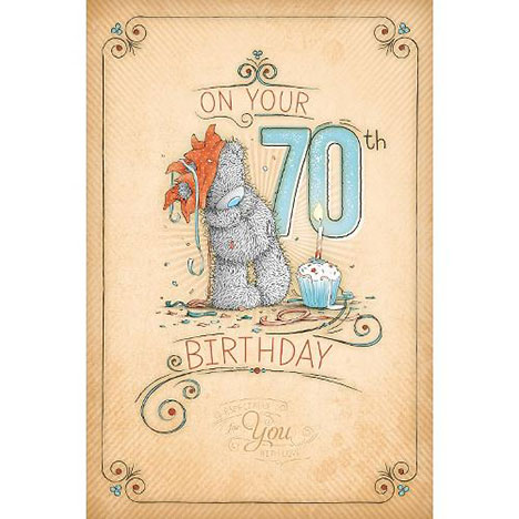 70th Birthday Me to You Bear Birthday Card  £2.49