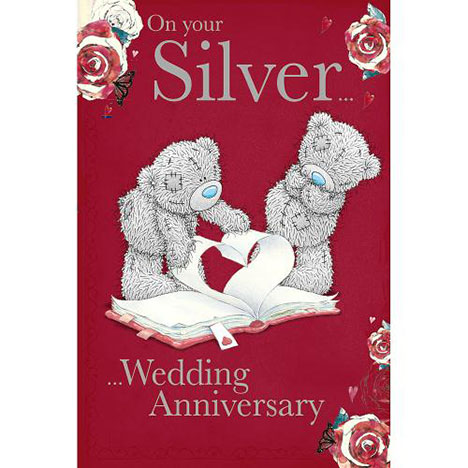 Silver Wedding Anniversary Me to You Bear Card  £2.49