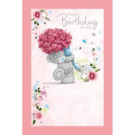 Happy Birthday Glittered Me to You Bear Card  £3.59