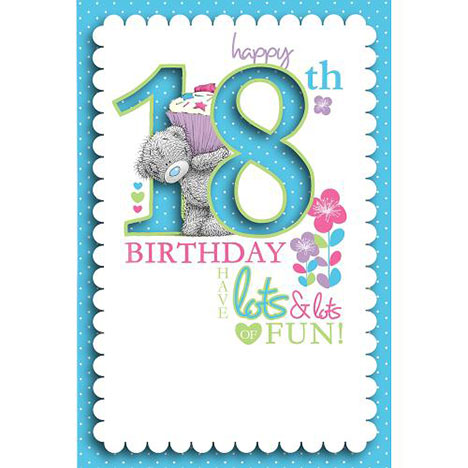 18th Birthday Me to You Bear Card   £3.79