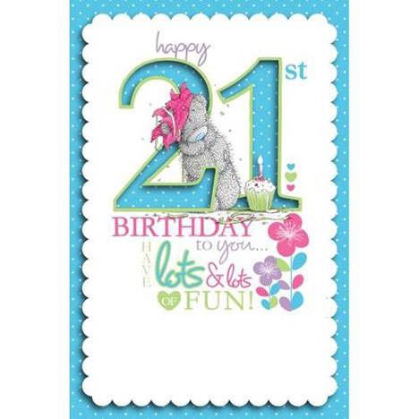 21st Birthday Me to You Bear Birthday Card  £3.79
