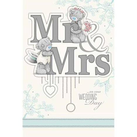 Mr & Mrs Wedding Day Me to You Bear Card  £4.99