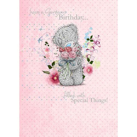 Bear With Bouquet Birthday Me to You Bear Card  £1.79