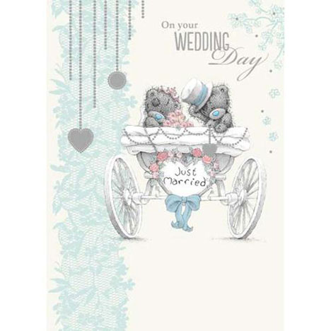 Just Married Me to You Bear Wedding Card  £1.79