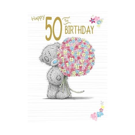 Happy 50th Birthday Me to You Bear Birthday Card  £1.79