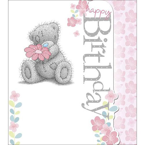 Bear With Flower Birthday Me to You Bear Card  £1.89
