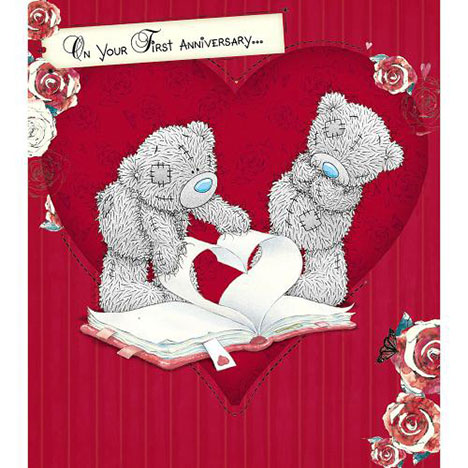 1st Anniversary Me to You Bear Card  £1.89