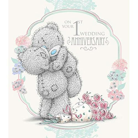 1st Wedding Anniversary Me to You Bear Card  £1.89