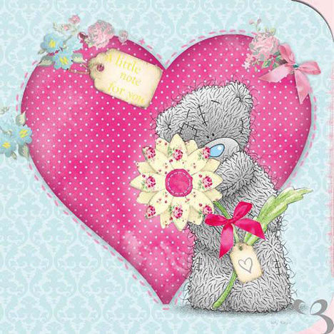 Tatty Teddy with Pink Heart Birthday Me to You Bear Card  £1.95
