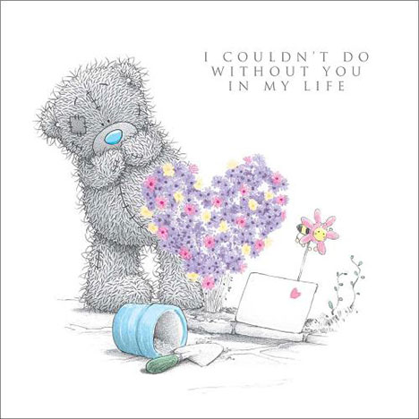 Tatty Teddy With Heart Me to You Bear Card  £2.09