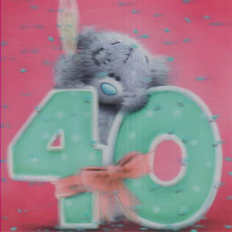 3D Holographic 40th Birthday Me to You bear Card  £2.85
