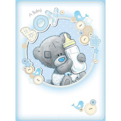 New Baby Boy Me to You Bear Large Card   £3.59