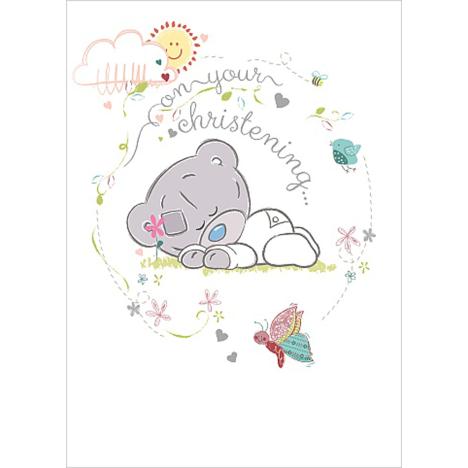 On Your Christening Me to You Bear Card  £1.79