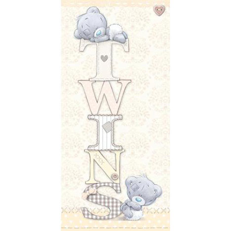 Twins Me to You Bear Baby Card  £1.89