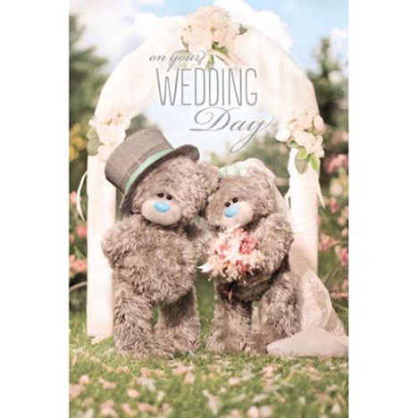 3D Holographic Me to You Bear Wedding Card  £3.59