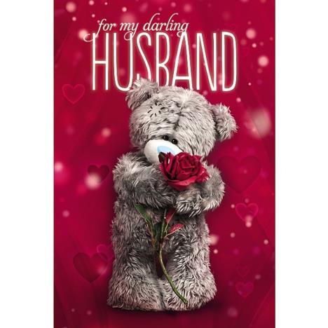 3D Holographic Darling Husband Me to You Bear Anniversary Card  £4.25