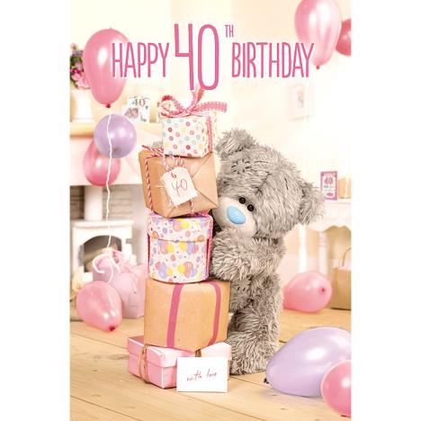 3D Holographic 40th Me to You Bear Birthday Card  £4.25