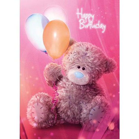 Tatty Teddy with Balloons Birthday Me to You Bear Card  £1.60