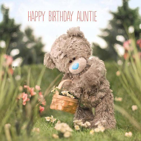 Auntie Birthday Photo Finish Me to You Bear Card  £2.09