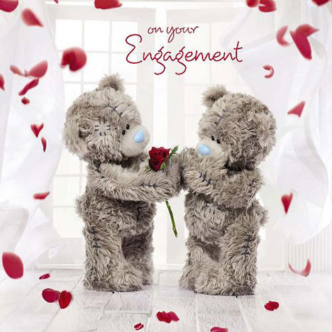 3D Holographic On Your Engagement Me to You Bear Card  £2.99