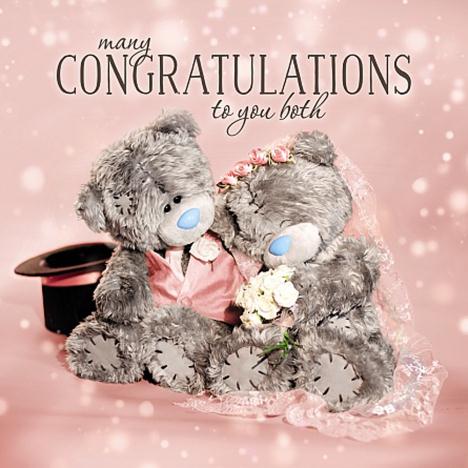 3D Holographic Congratulations to You Both Wedding Me to You Bear Card   £2.99