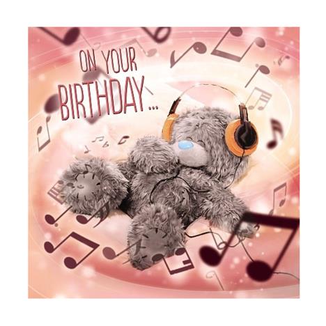 3D Holographic Headphones Me to You Bear Birthday Card  £3.59
