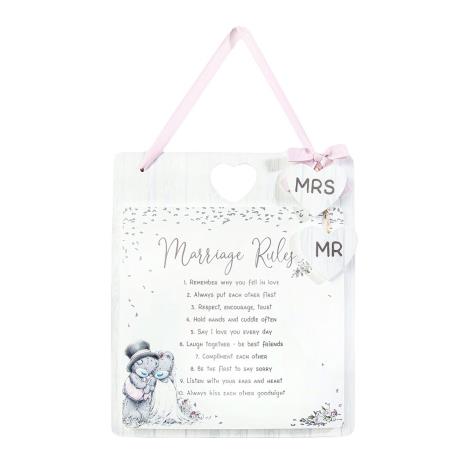 Marriage Rules Me to You Bear Hanging Plaque  £5.99