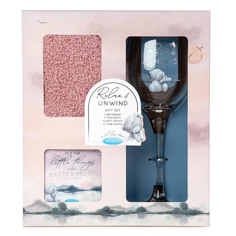 Wine Glass, Socks and Candles Me to You Bear Gift Set  £14.99