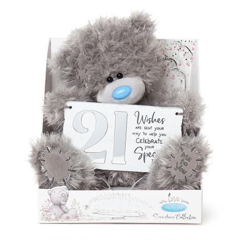 9" Holding 21st Birthday Plaque Me to You Bear  £20.00