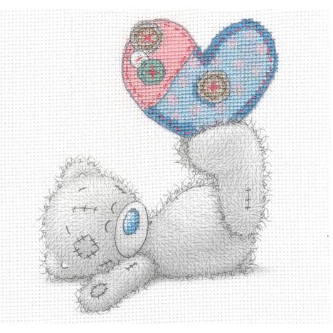 Patchwork Heart Me to You Bear Cross Stitch Kit  £17.99