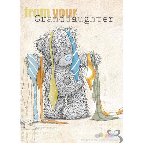 From Your Granddaughter Me to You Bear Fathers Day Card  £1.79