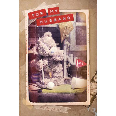 Husband Tatty with Putter Me to You Bear Fathers Day Card  £2.49