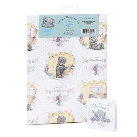 Luxury Christening Me to You Bear Giftwrap and Tags  £1.00