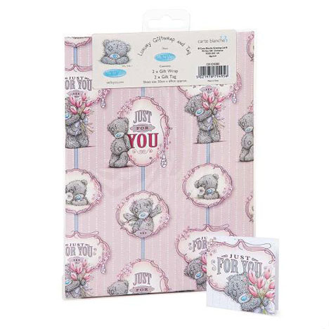Just For You Luxury Me to You Bear Giftwrap and Tags  £1.00
