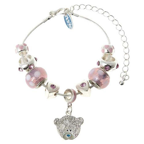 Pink Me to You Bear Rondelle Charm Bracelet  £15.99