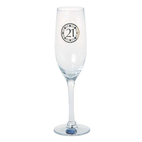 21st Birthday Me to You Bear Champagne Glass  £10.00