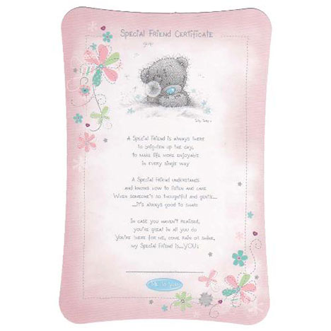 Me to You Bear Special Friend Certificate   £2.50