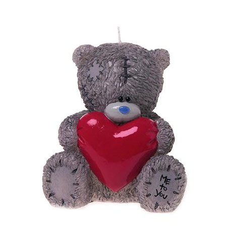 Tatty Teddy Shaped Me to You Bear Candle with Heart  £8.99