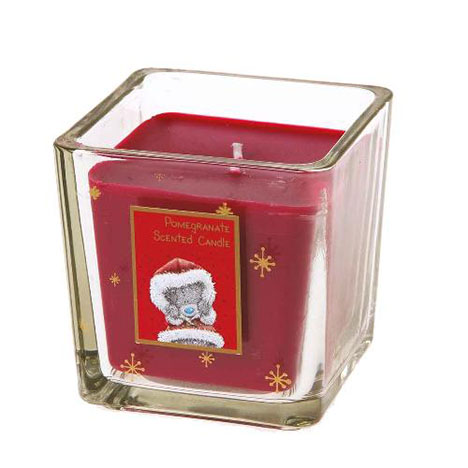 Pomegranate Scented Me to You Bear Christmas Square Candle  £7.49