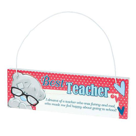 Best Teacher Me to You Bear Wall Plaque  £2.99