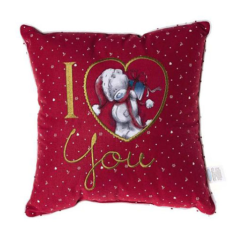 I Love You Me to You Bear Christmas Heart Cushion  £10.00