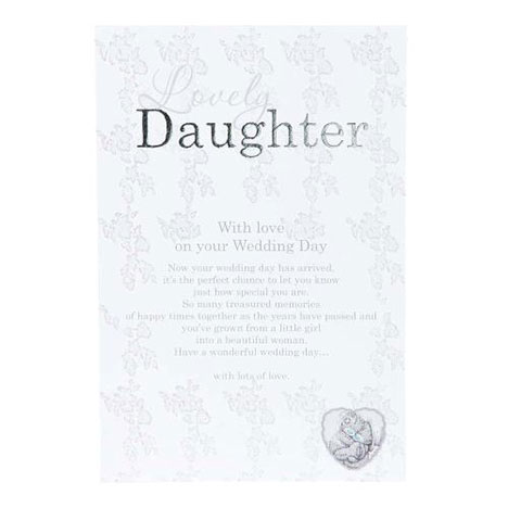 Me to You Bear Daughter Wedding Certificate  £2.00