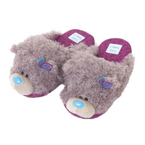 Me to You Bear Purple Slippers Size 5/6  £18.00