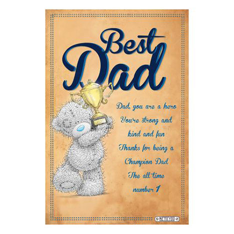 Best Dad Me to You Bear Certificate  £2.00