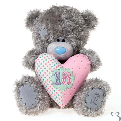 12" 18th Birthday Padded Heart Me to You Bear   £25.00