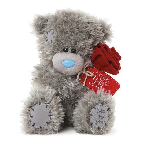 7" So Lucky To Have You Me to You Bear Holding Rose  £10.00
