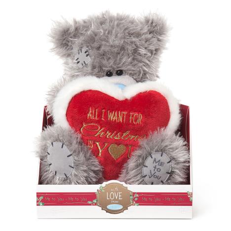 9" All I Want For Christmas Heart Me To You Bear  £20.00